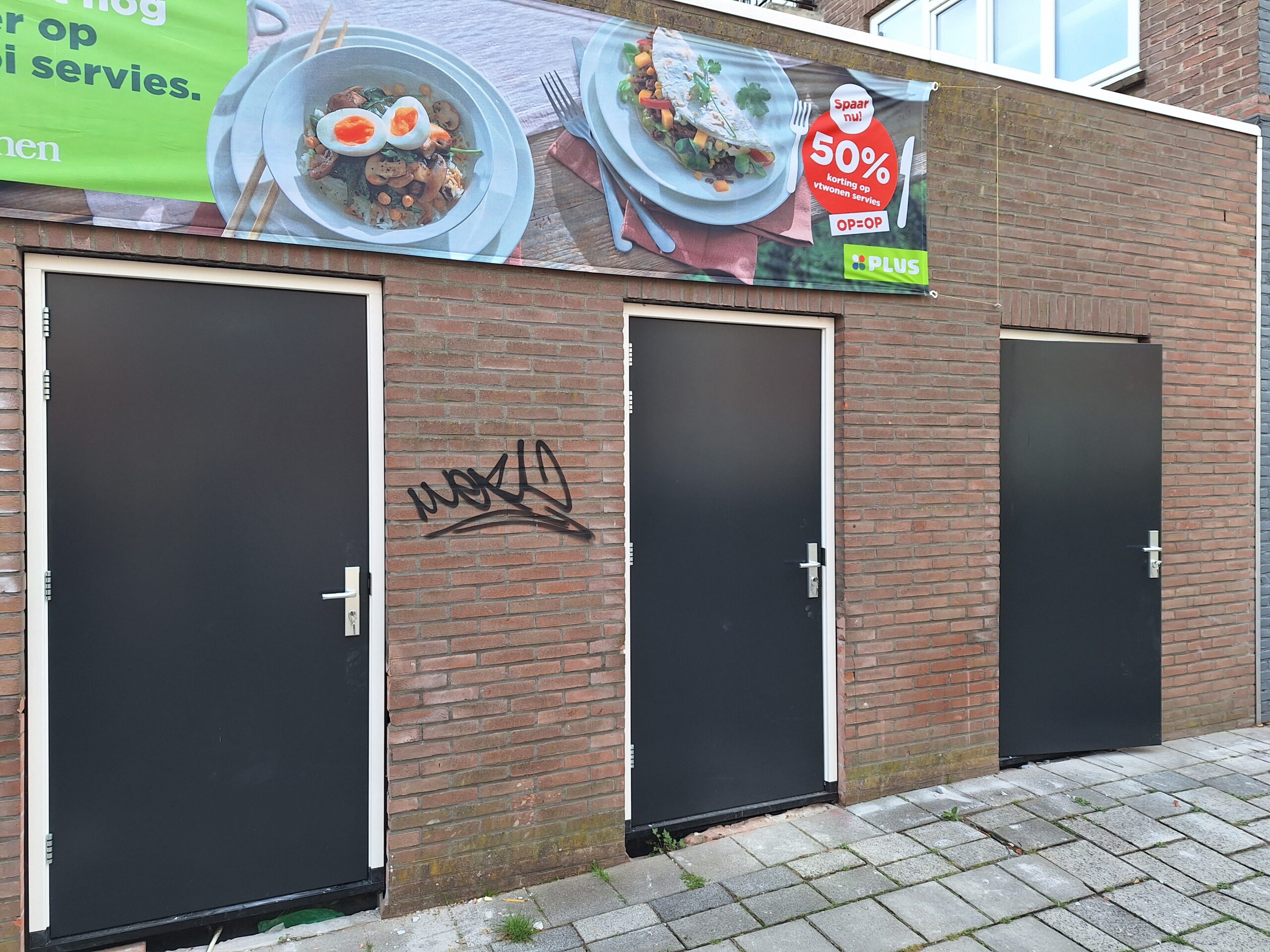 Bergingen bij Plus Supermarkt Dordrecht